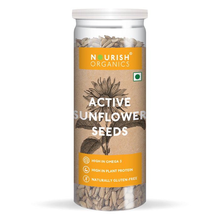 Nourish Organics – Active Sunflower Seeds (150gm)