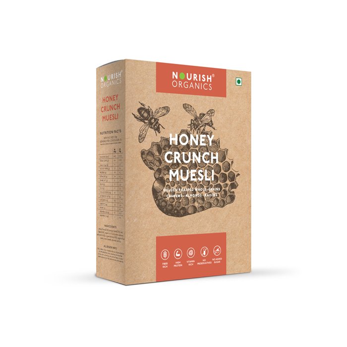 Nourish Organics - Honey Crunch Muesli (300gm)