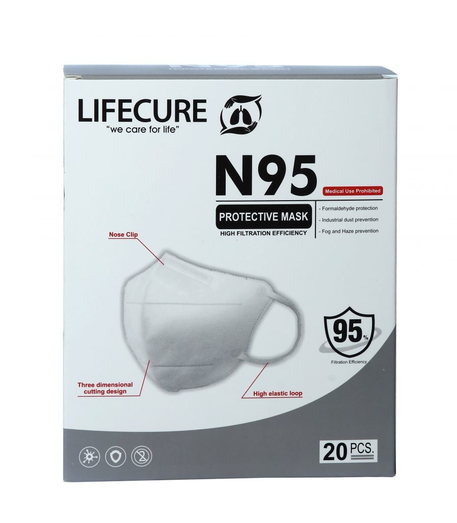 Lifecure N95 Five Layer Protective Mask (Pack of 20)