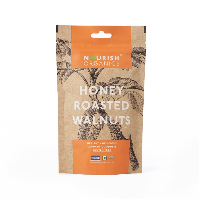 Nourish Organics – Honey Roasted Walnuts (100gm)