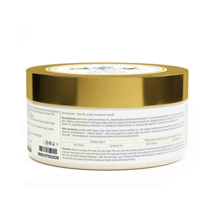 Just Herbs – Shirolepam (Amla & Shankpushpi) Hair & Scalp Treatment Mask (200gm)