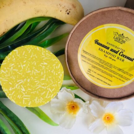 Laviche - Banana and Coconut Shampoo Bar (100gm)