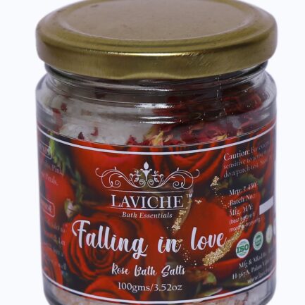 Laviche - "Falling in Love" Rose Bath Salts (150gm)