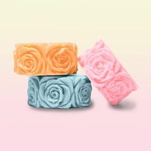 Laviche - Pack of 3 rose soap