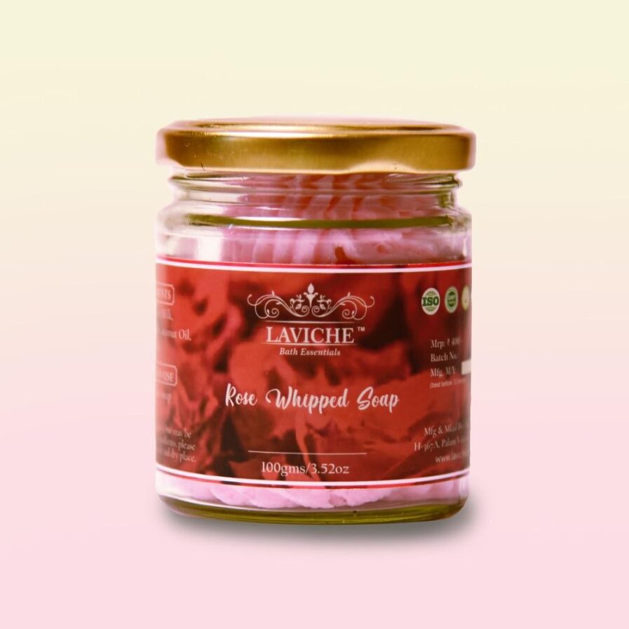 Laviche - Rose Whipped Soap (100gm)