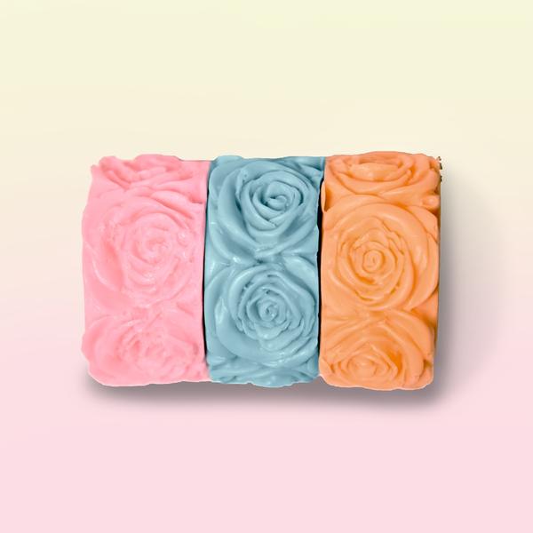 Laviche - Pack of 3 rose soap2