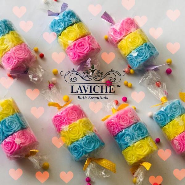 Laviche - Pack of 3 rose soap1