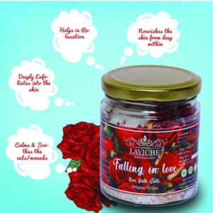 Laviche - "Falling in Love" Rose Bath Salts (150gm)3