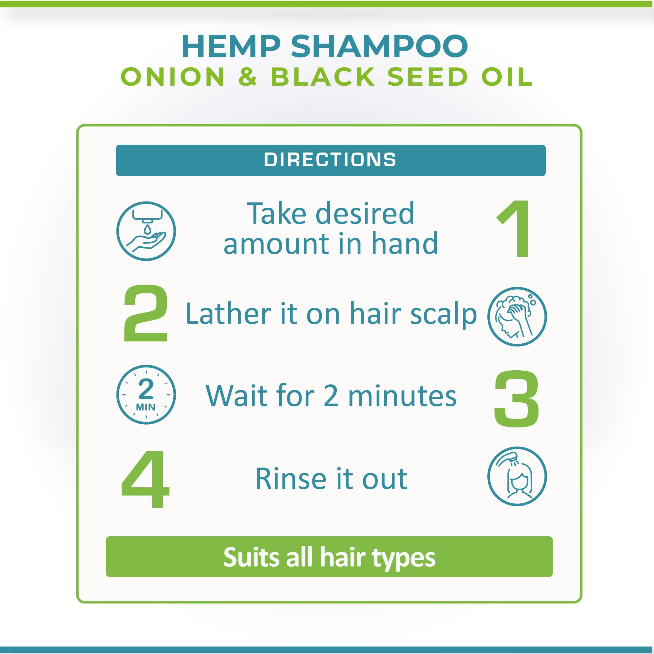 Cure By Design Hemp Black Seed Oil & Onion Shampoo 200ML