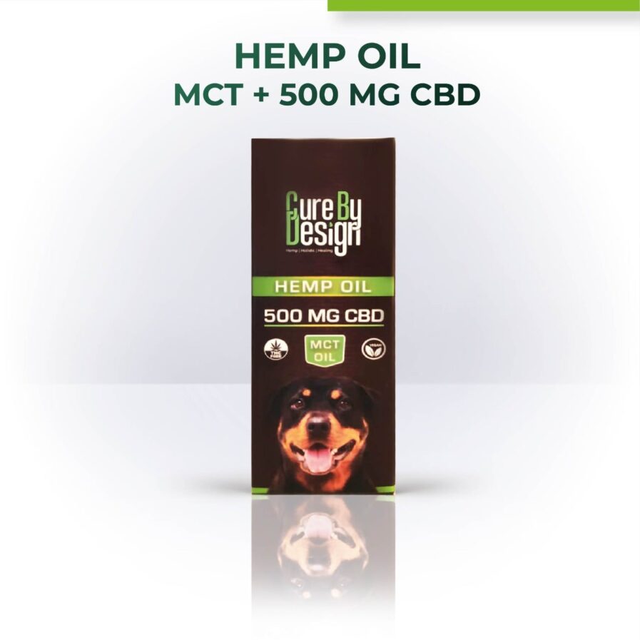 Cure By Design Hemp Oil for Pets with 500mg CBD (MCT)
