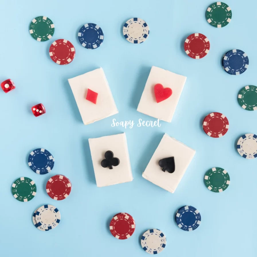 Poker Card Soap - Set of 4