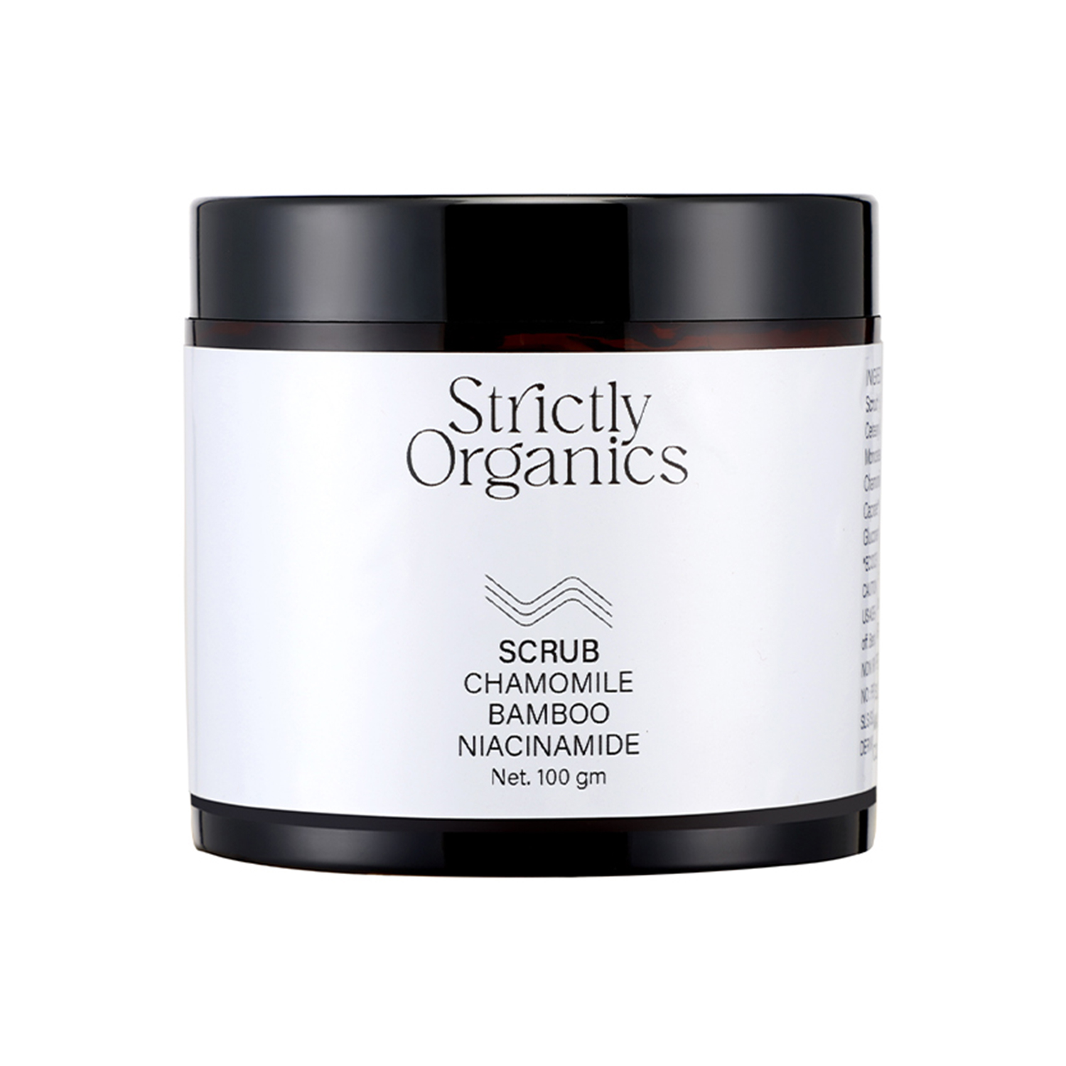 Strictly Organics - Bamboo Face Scrub with Niacinamide, Vitamin C, Chamomile and Green Tea Ext