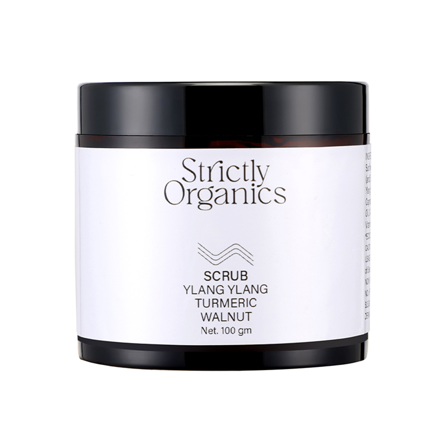 Strictly Organics - Walnut Body Scrub with Turmeric Oil, Apricot Oil, Vitamin C, Niacinamide and Ylang Ylang